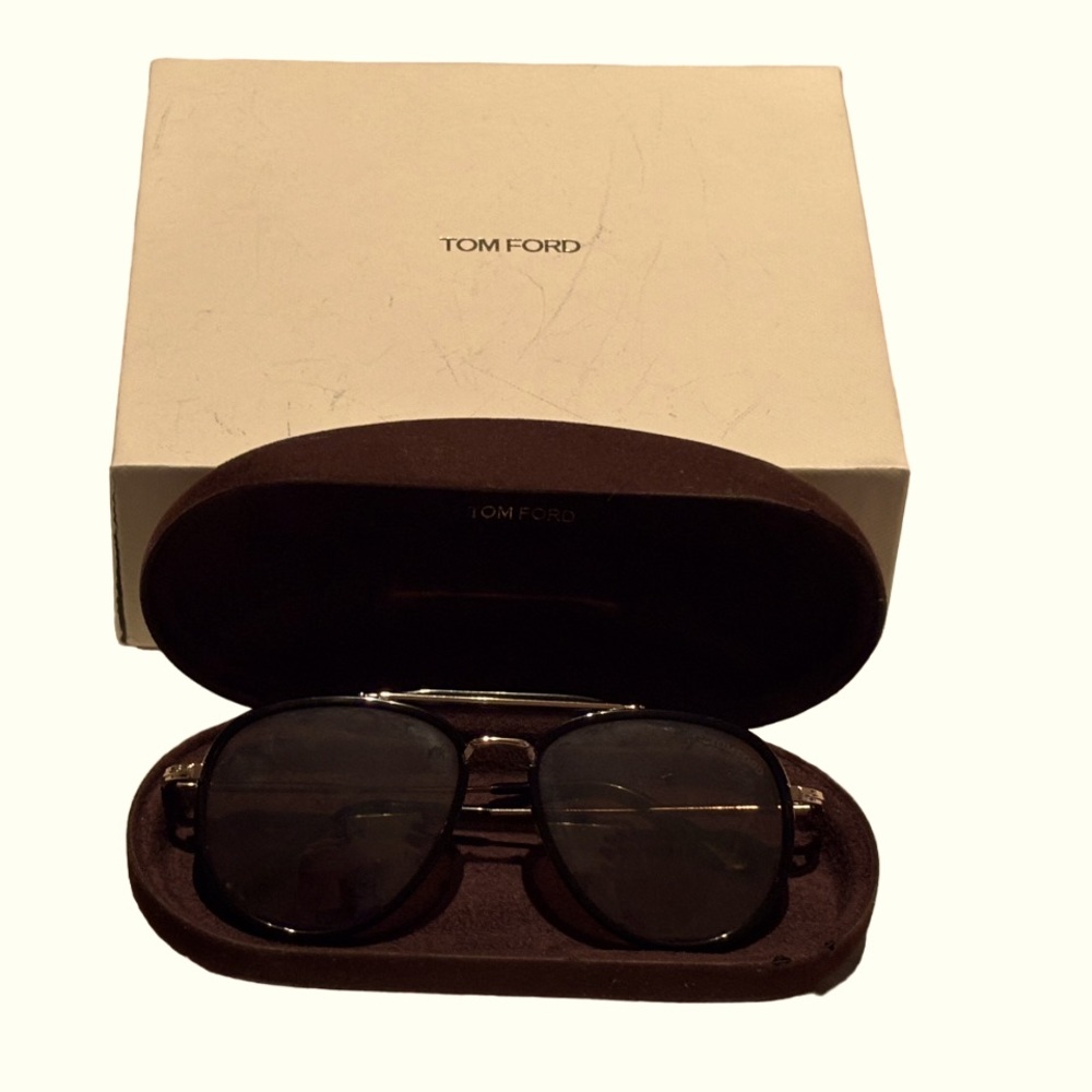Tom Ford Dashel-02 TF996 01J Sunglasses Shiny Yellow Gold/Vintage Brown 62mm
